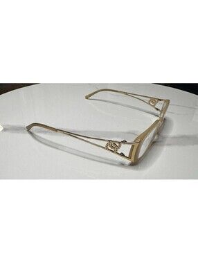 100% Authentic Chanel Glasses for Women Gold & Crystal Frame